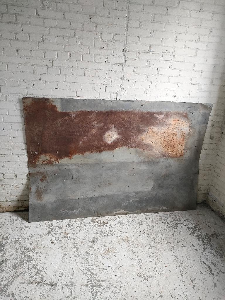 Grote metalen plaat mancave stoer roest uniek hoofdbord, Ophalen
