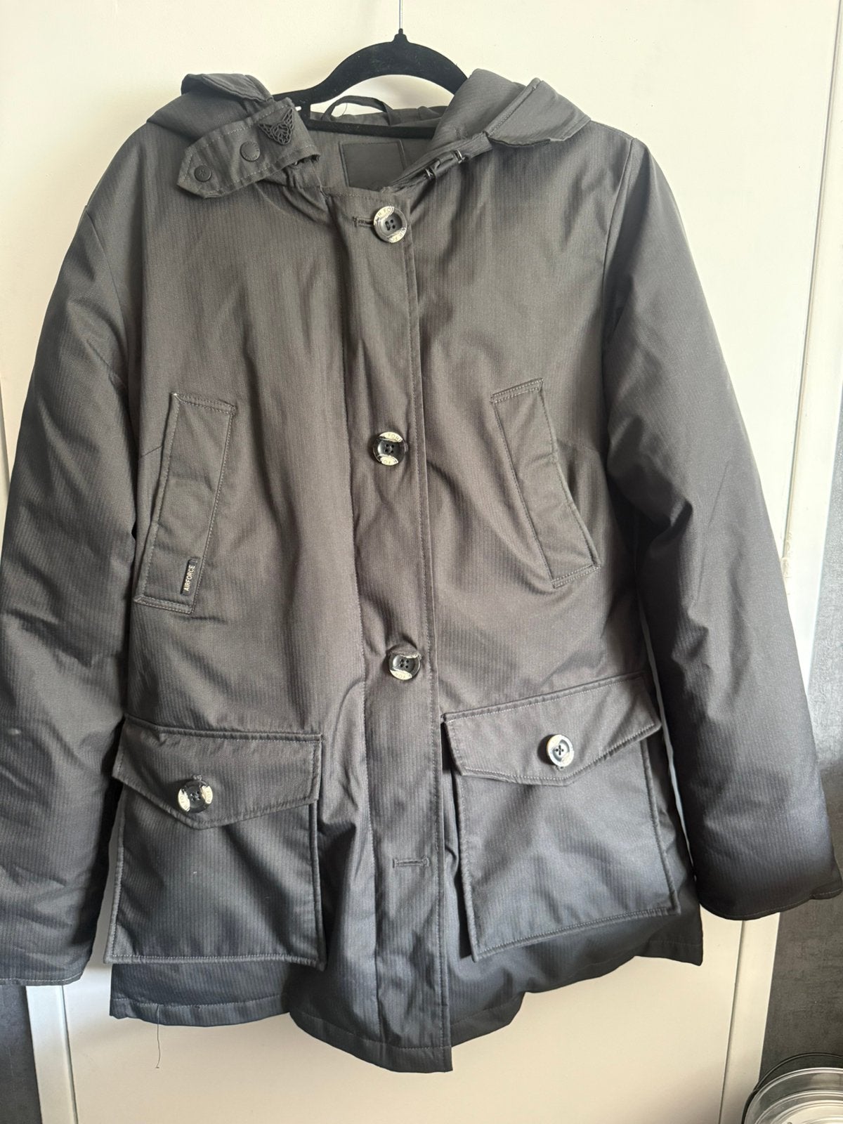 Airforce Parka Jas Zwart Maat XL - Helemaal Nieuw, Ophalen of Verzenden, Nieuw, Maat 46/48 (XL) of groter, Zwart
