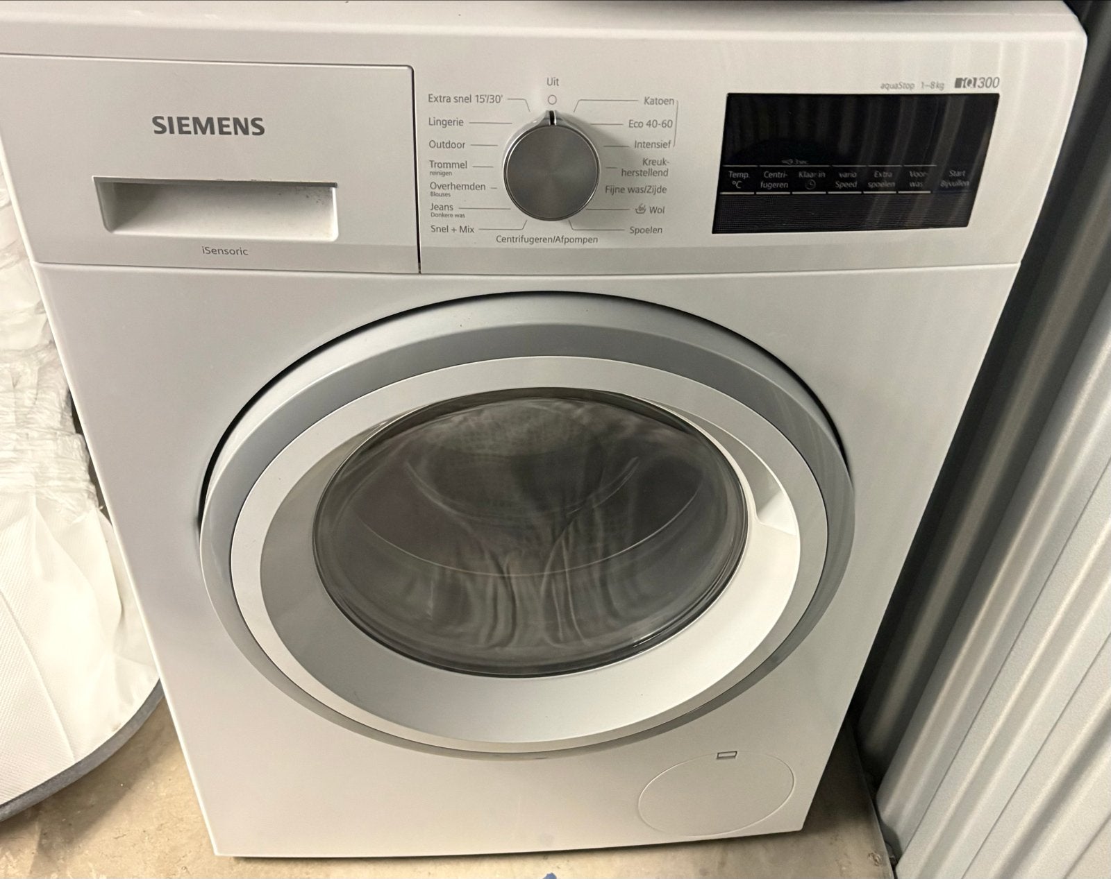 Siemens iQ300 Wasmachine 1-8 kg met aquaStop - goede staat, Ophalen, Gebruikt, Voorlader, Kort programma