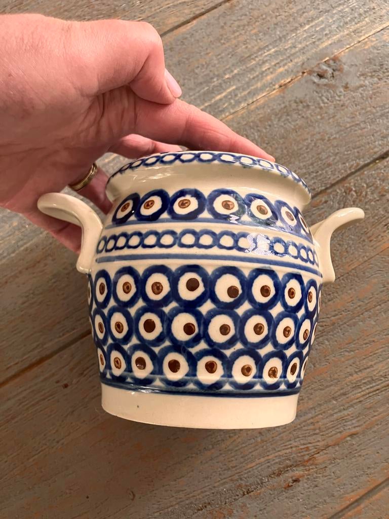 Grote Bunzlau pot- Handgemaakt Keramiek, Gebruikt, Keramiek, Overige typen, Ophalen of Verzenden