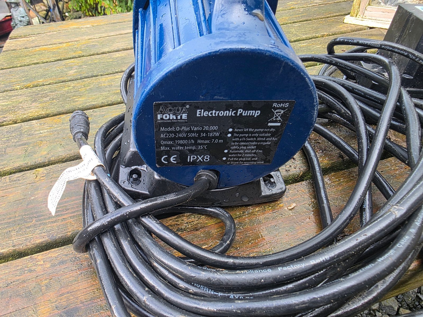 AquaForte O-plus Vario 20000 Pomp met Controller, Ophalen of Verzenden, Gebruikt