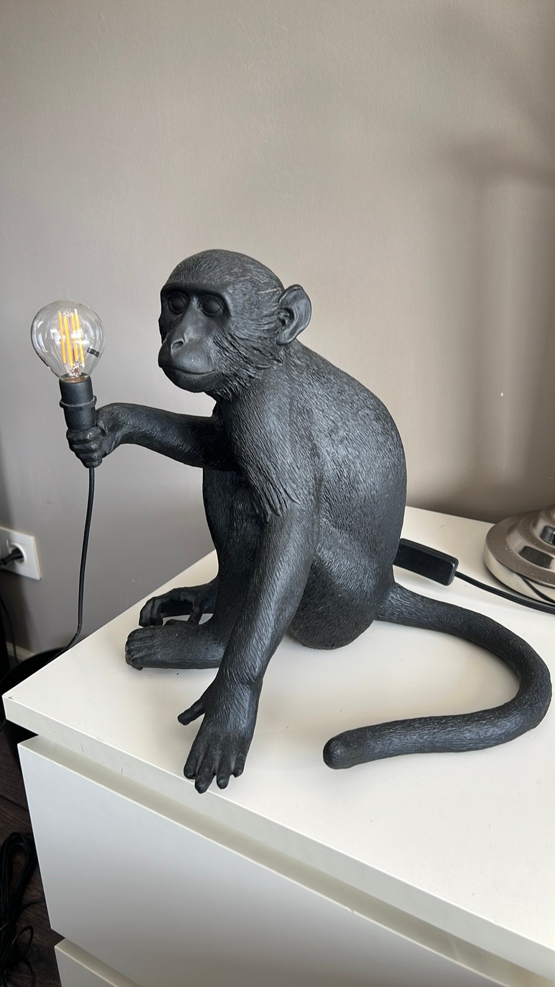 Seletti lamp aap, Zwart, Ophalen of Verzenden, Zo goed als nieuw