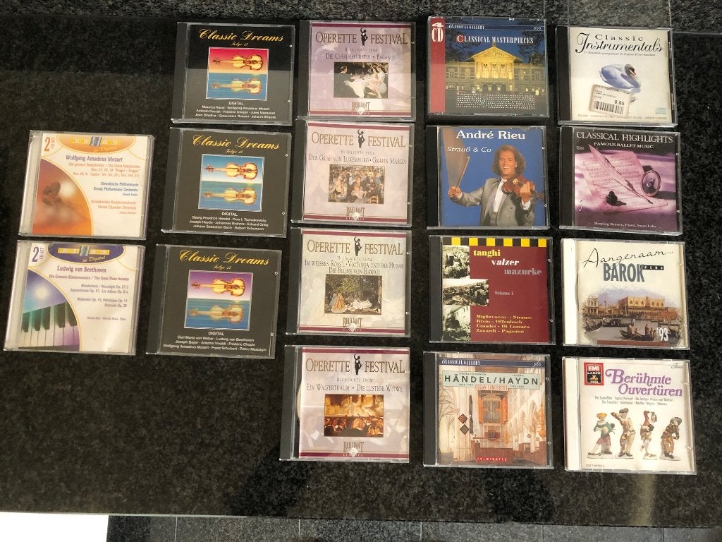 17 klassieke cd's diverse titels (CD2), Ophalen of Verzenden, Classicisme, Zo goed als nieuw, Kamermuziek