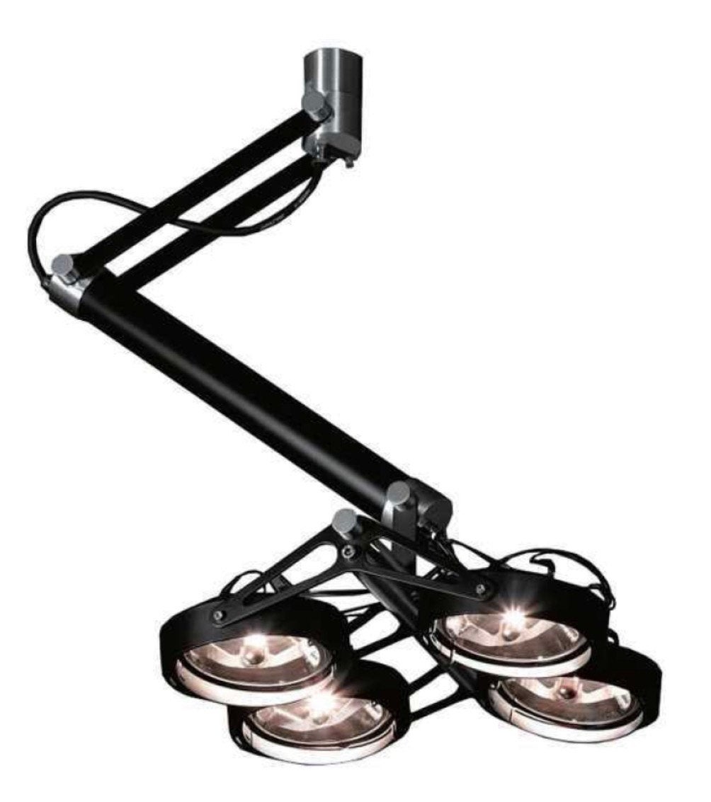 MODULAR Nomad 4x plafondlamp ZWART, Ophalen, Zwart, Gebruikt