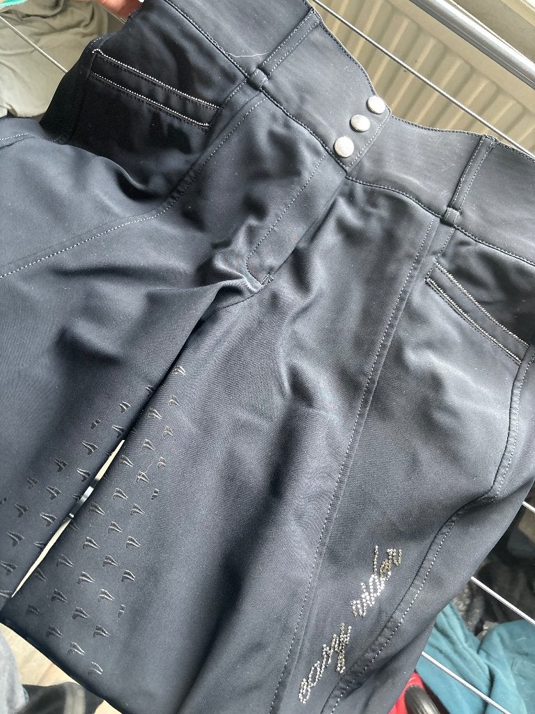 Rijbroek Euro Star ERAmara FullGrip Black 2 x lengtemaat 84, Dieren en Toebehoren, Dressuur, Nieuw, Eurostar, Zwart