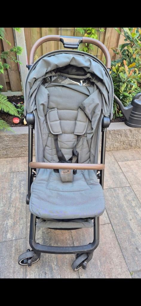Qute Q-Fix Buggy - Grijs met bruine accenten, Ophalen, Gebruikt, Overige merken, Verstelbare rugleuning