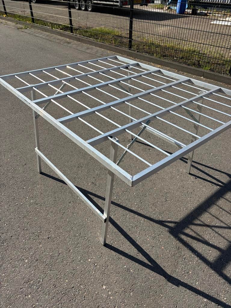 Bull opvouwbare Alminium tafel, Ophalen of Verzenden, Zo goed als nieuw