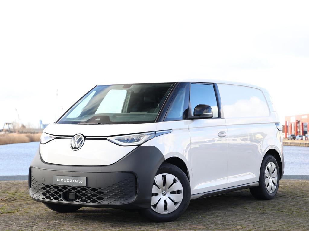 Volkswagen ID. Buzz Cargo Economy Business Elektromotor 140, Auto's, Bestelauto's, Stof, Zwart, 59 kWh, Volkswagen