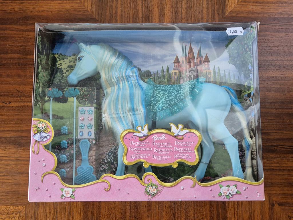 Barbie Rapunzel’s Wedding Dream Team - Blue horse Mattel, Verzamelen, Poppen, Ophalen of Verzenden, Pop