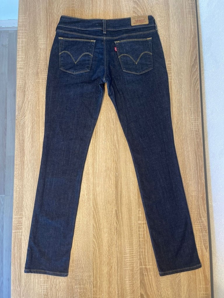 Levi's 571 Slim Fit Jeans W34/L34 – Donkerblauw – Topstaat, Levi@levi.com, Levi, Blauw, Ophalen of Verzenden