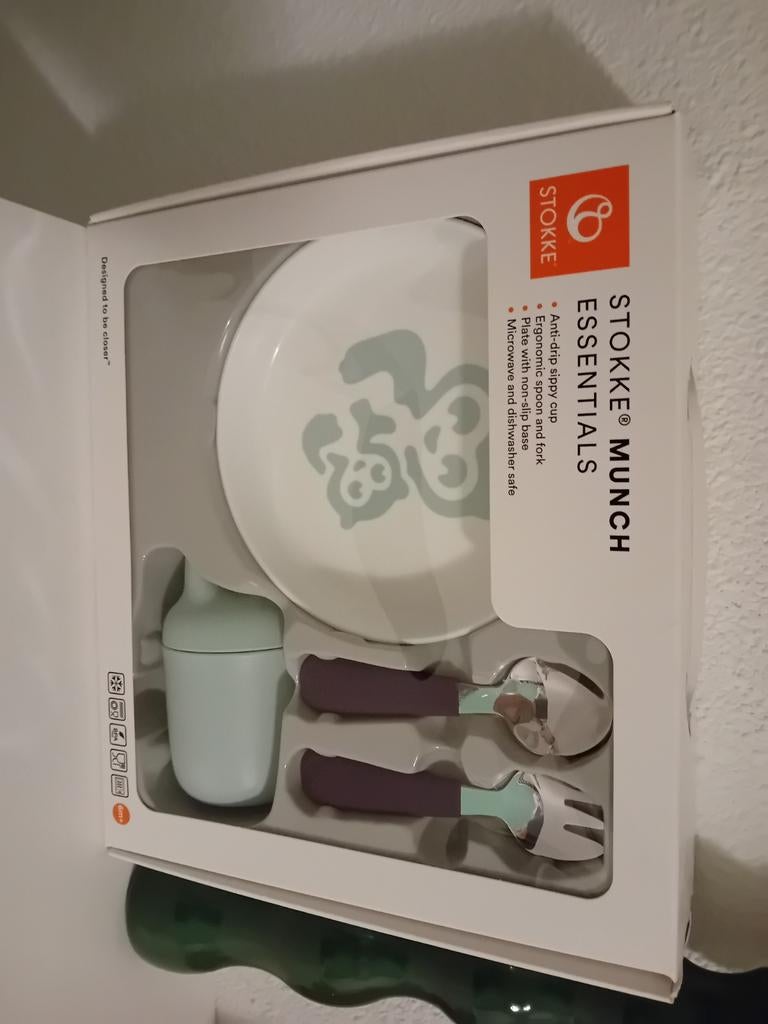 Stokke Munch Essentials Eetset voor Baby's, Ophalen of Verzenden
