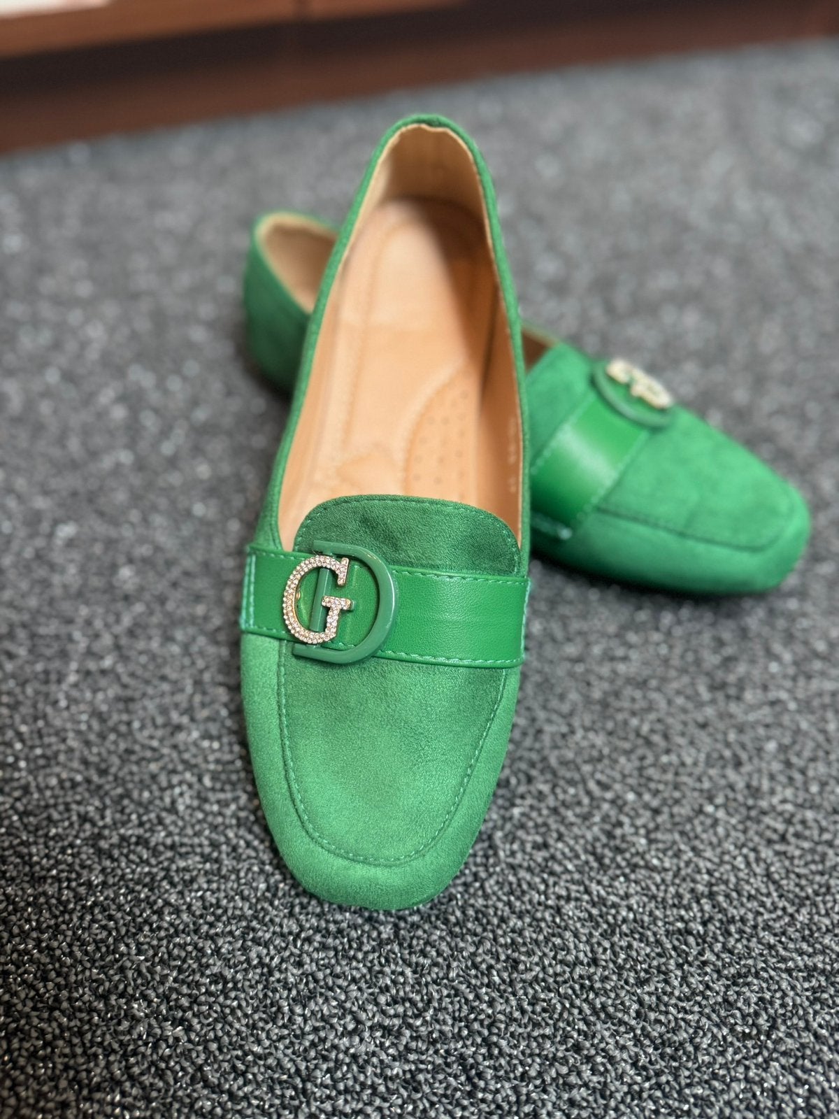 Nieuwe groene loafers instappers schoenen maat 37, Instappers, Nieuw, Ophalen of Verzenden, Groen