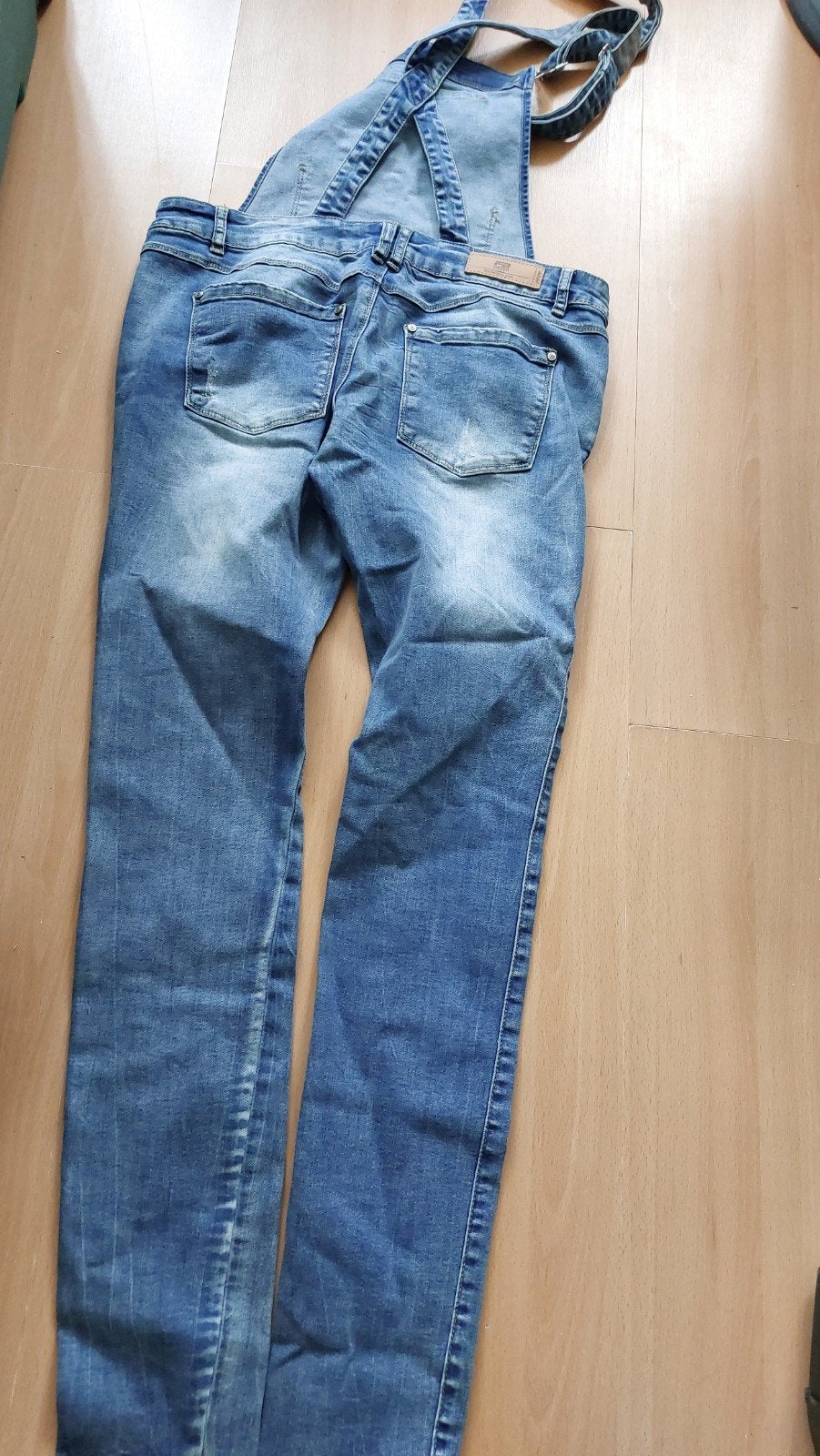 te koop tuin spijkerbroek mt L, Kleding | Dames, Ophalen of Verzenden, Zo goed als nieuw, Blauw, W30 - W32 (confectie 38/40)