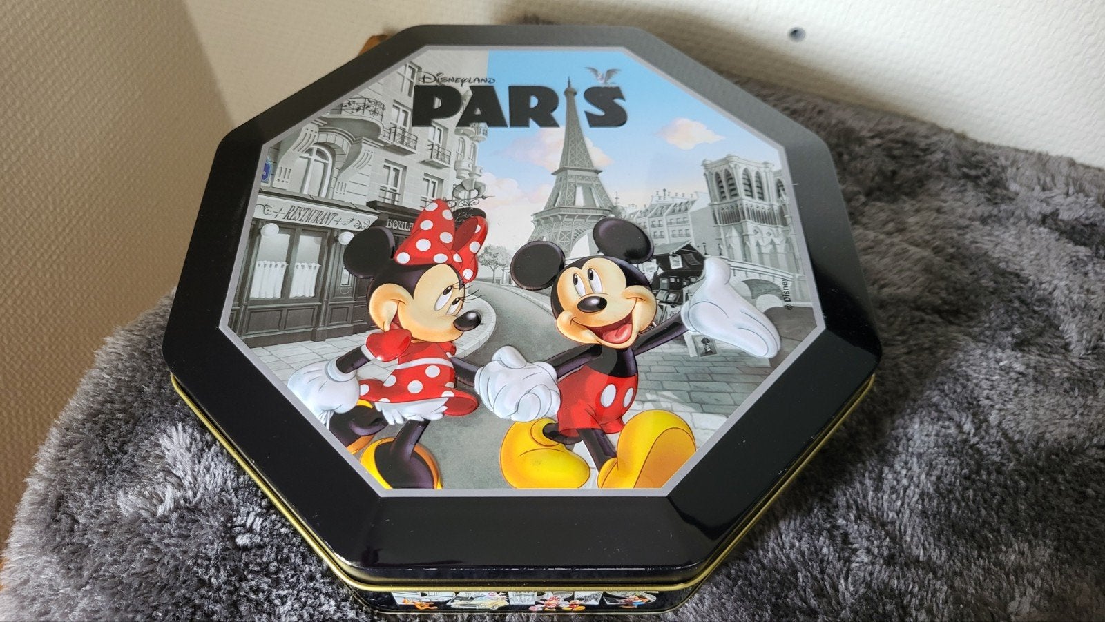 Disneyland Parijs Trommel - Mickey & Minnie Mouse, Verzamelen, Ophalen of Verzenden, Mickey Mouse, Zo goed als nieuw, Overige typen