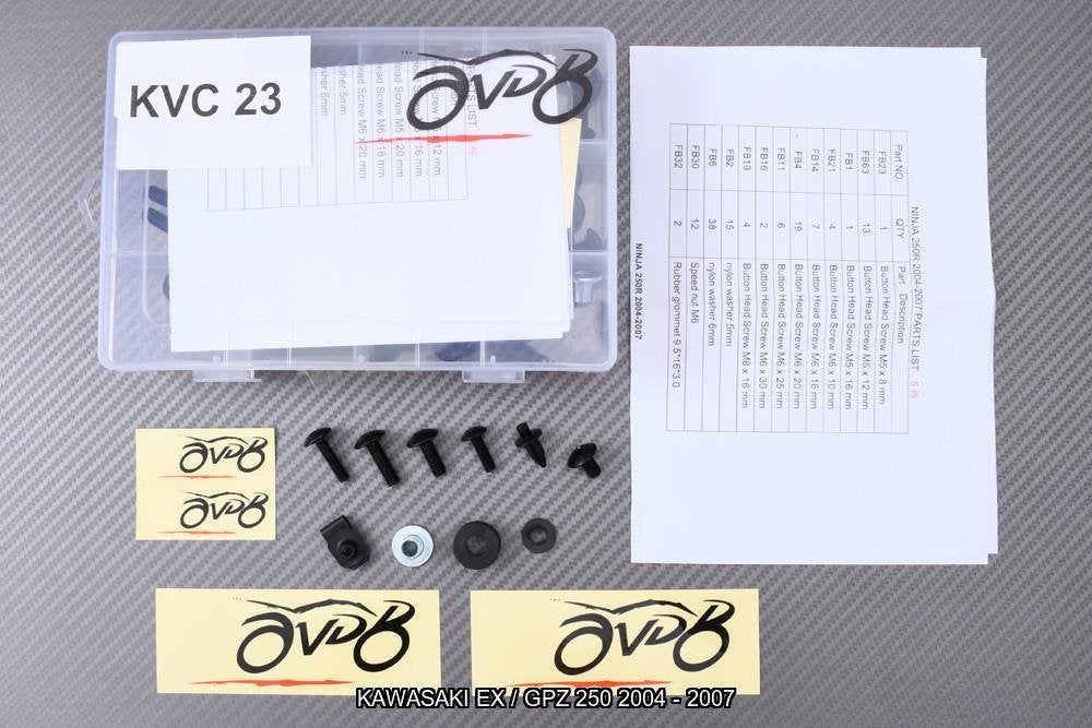 Kit visserie pour KAWASAKI GPZ 250 EX250 2004 - 2007, Motoren, Ophalen of Verzenden, Nieuw