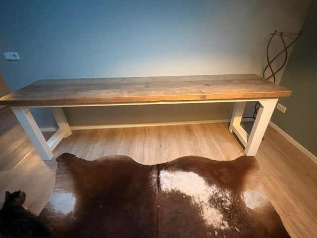 Sidetable nonnentafel, Ophalen, Landelijke - nonnentafel, 200 cm of meer, Zo goed als nieuw