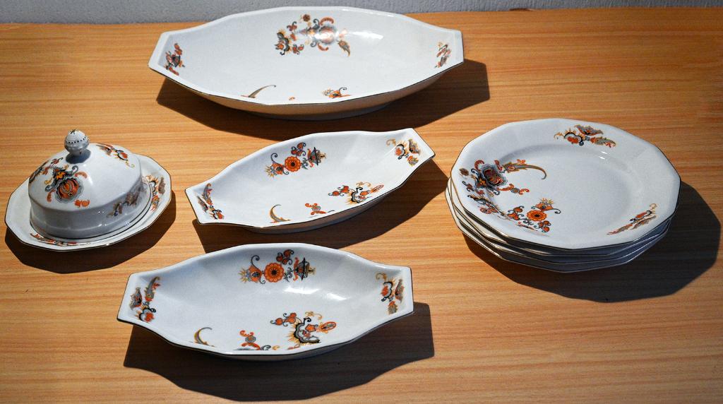 Petrus Regout jaren '30 Jamin servies, Antiek en Kunst, Antiek | Servies compleet, Ophalen of Verzenden
