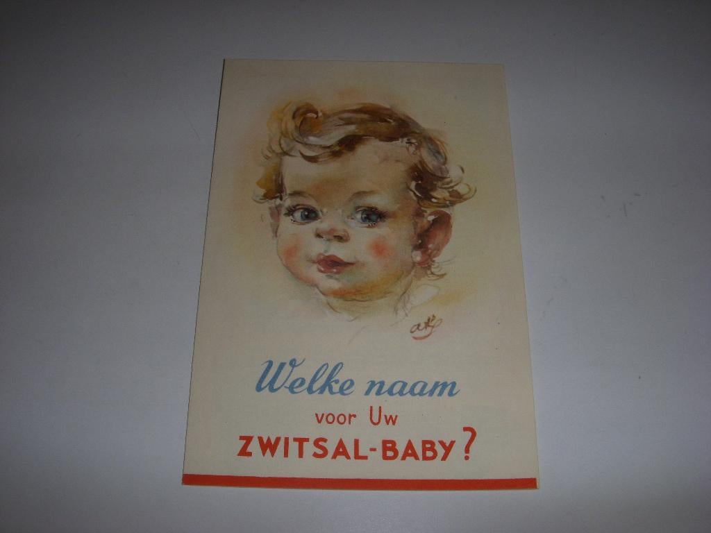 Leuke folder Welke naam voor uw Zwitsal -baby jaren 50, Folder, Zwitsal, Ophalen of Verzenden, Zo goed als nieuw