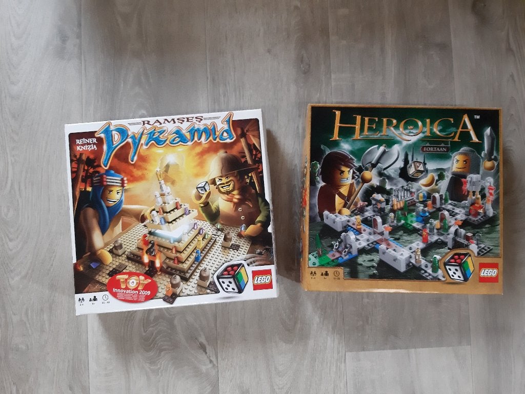 2 x bijna nieuw Lego spel: Ramses en Pyramid, Lego, Overige typen, Ophalen of Verzenden, Zo goed als nieuw