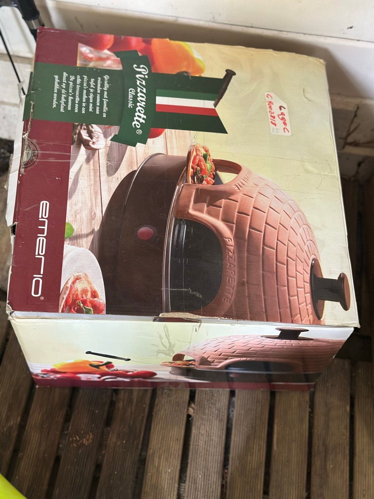 Emerio Pizzarette Classic - Pizzaoven voor thuis, Minder dan 45 cm, Pizzaoven, Ophalen of Verzenden, Vrijstaand
