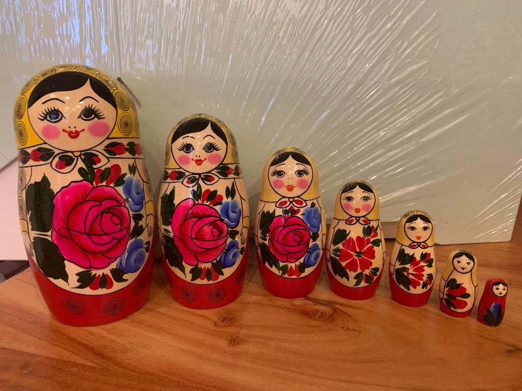 Klassieke Semenov matroeshka baboushka matroesjka pop 7delig, Ophalen of Verzenden, Nieuw
