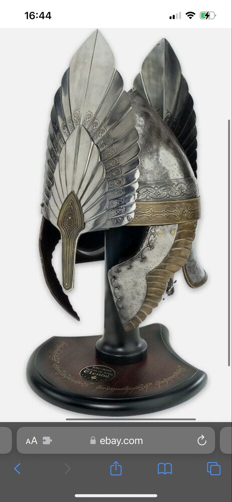 Helm van Koning Elendil - Officieel United Cutlery, Ophalen of Verzenden, Zo goed als nieuw