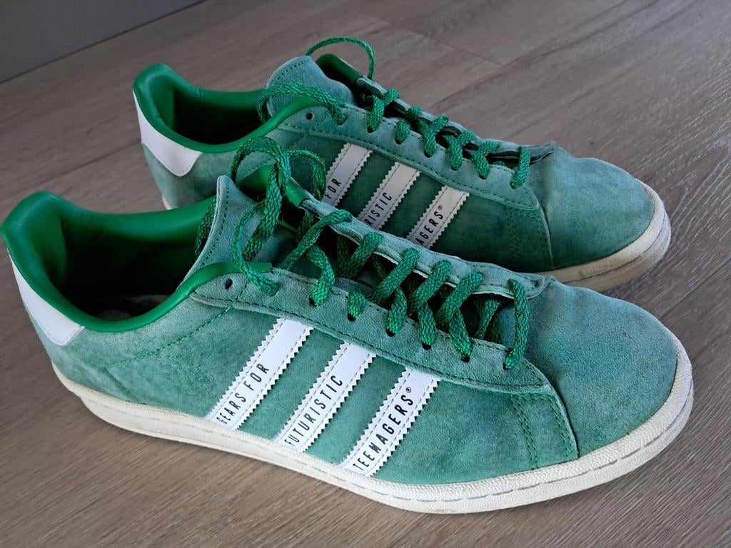 Adidas Human Made Campus Sneakers Groen Maat 42,5, Kleding | Heren, Schoenen, Overige kleuren, Ophalen of Verzenden, Sneakers of Gympen