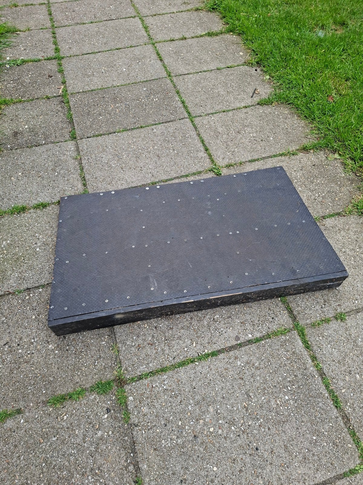Houten oprijplaat, Ophalen