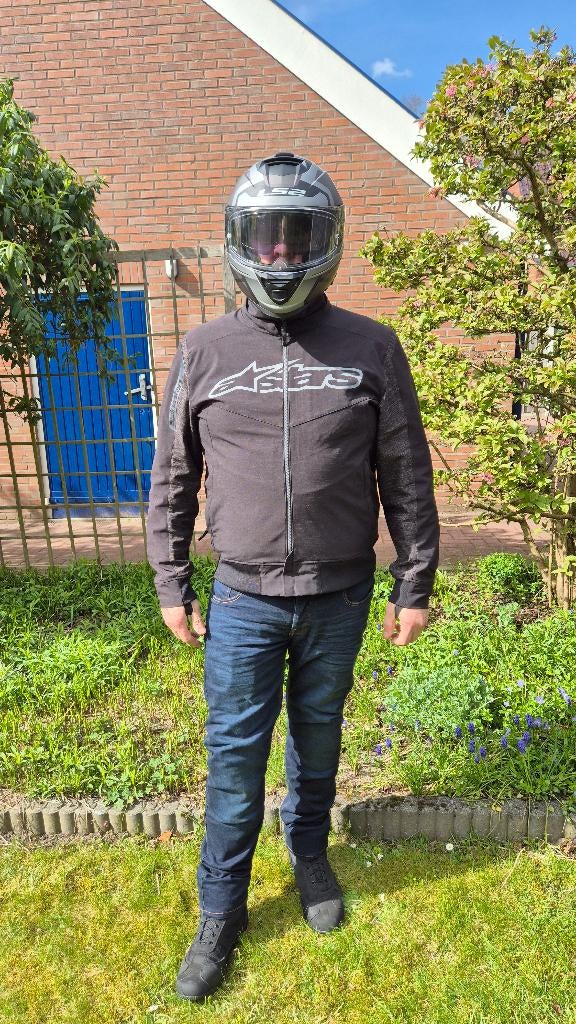 Motorkleding en helm voor XXL man, Motoren, Kleding | Motorkleding, Ophalen, Tweedehands, Heren, Jas | textiel