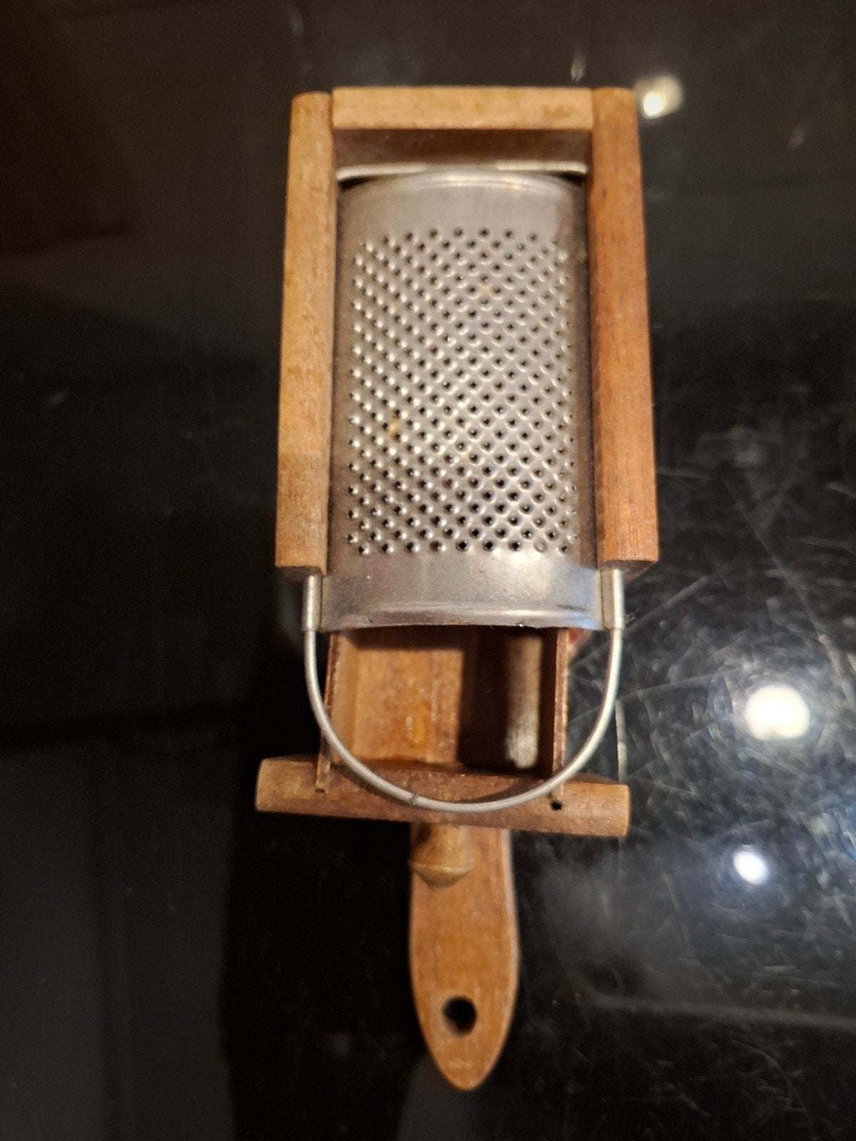 Vintage houten kaasrasp - Handige keukenhulp, Antiek en Kunst, Ophalen of Verzenden