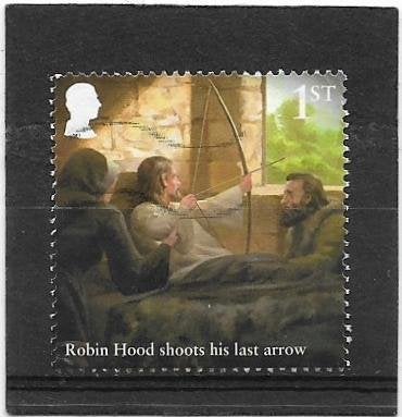Engeland 2023 Robin Hood - RH shoots his last arrow, Verzenden, Gestempeld