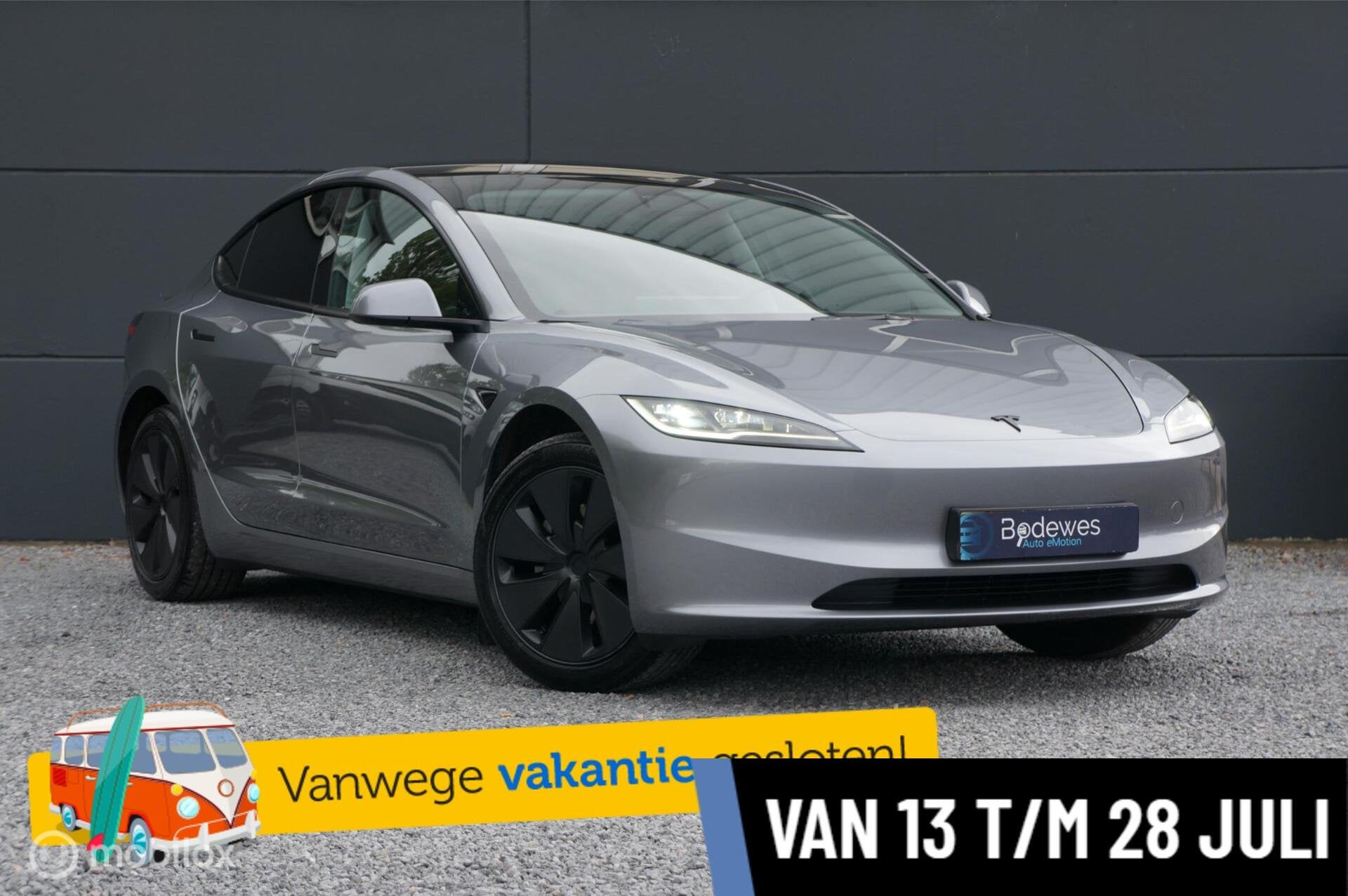 Tesla Model 3 Premium Long Range RWD 78 kWh FSD Pan Garantie, Auto's, Automaat, Achterwielaandrijving, Gebruikt, Zwart