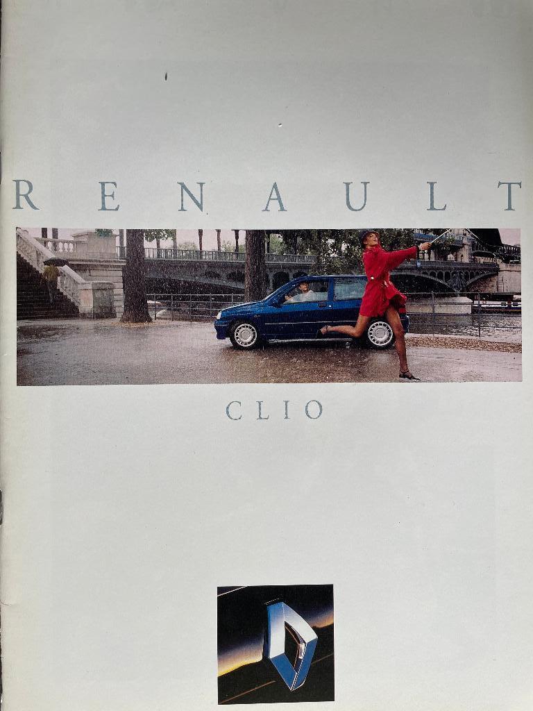 Folder van Renault Clio, gedrukt aug. 1992, Ophalen of Verzenden, Nieuw, Renault