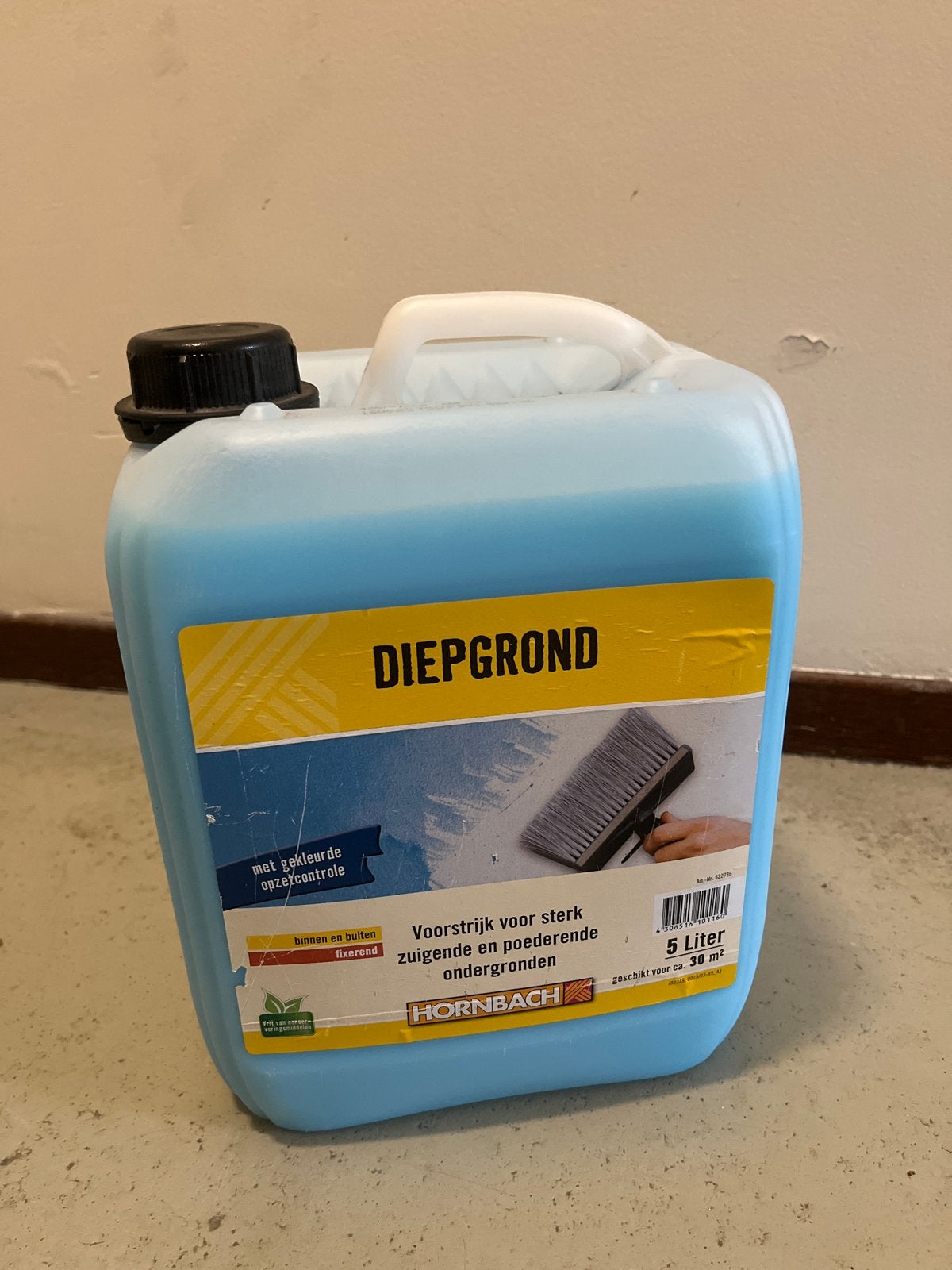 HORNBACH Diepgrond 5 Liter - Voorstrijk met kleurcontrole, Ophalen, Nieuw, Verf, 5 tot 10 liter