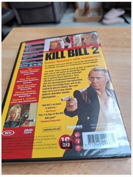 Dvd kill bill 2 h, Vanaf 16 jaar, Ophalen of Verzenden, Zo goed als nieuw, Actie