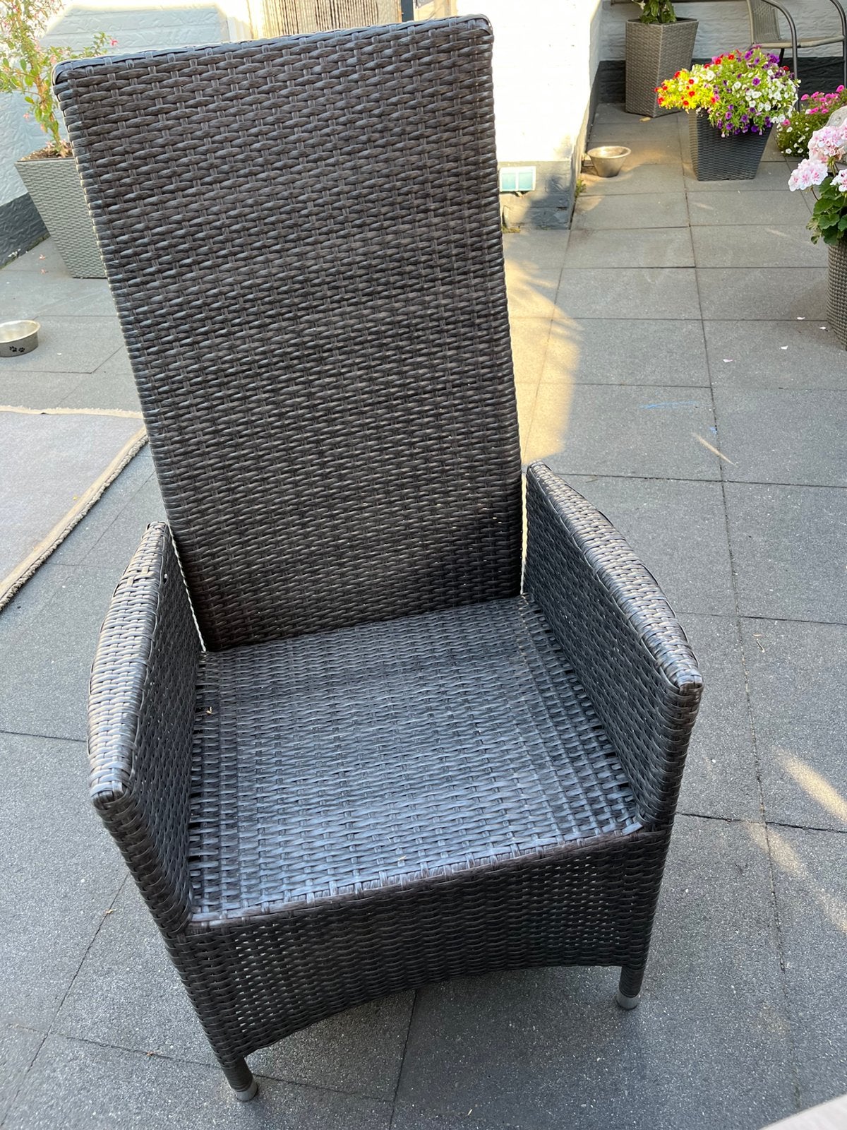 Tuinstoelen ( dining), Ophalen, Gebruikt, Wicker, Verstelbaar