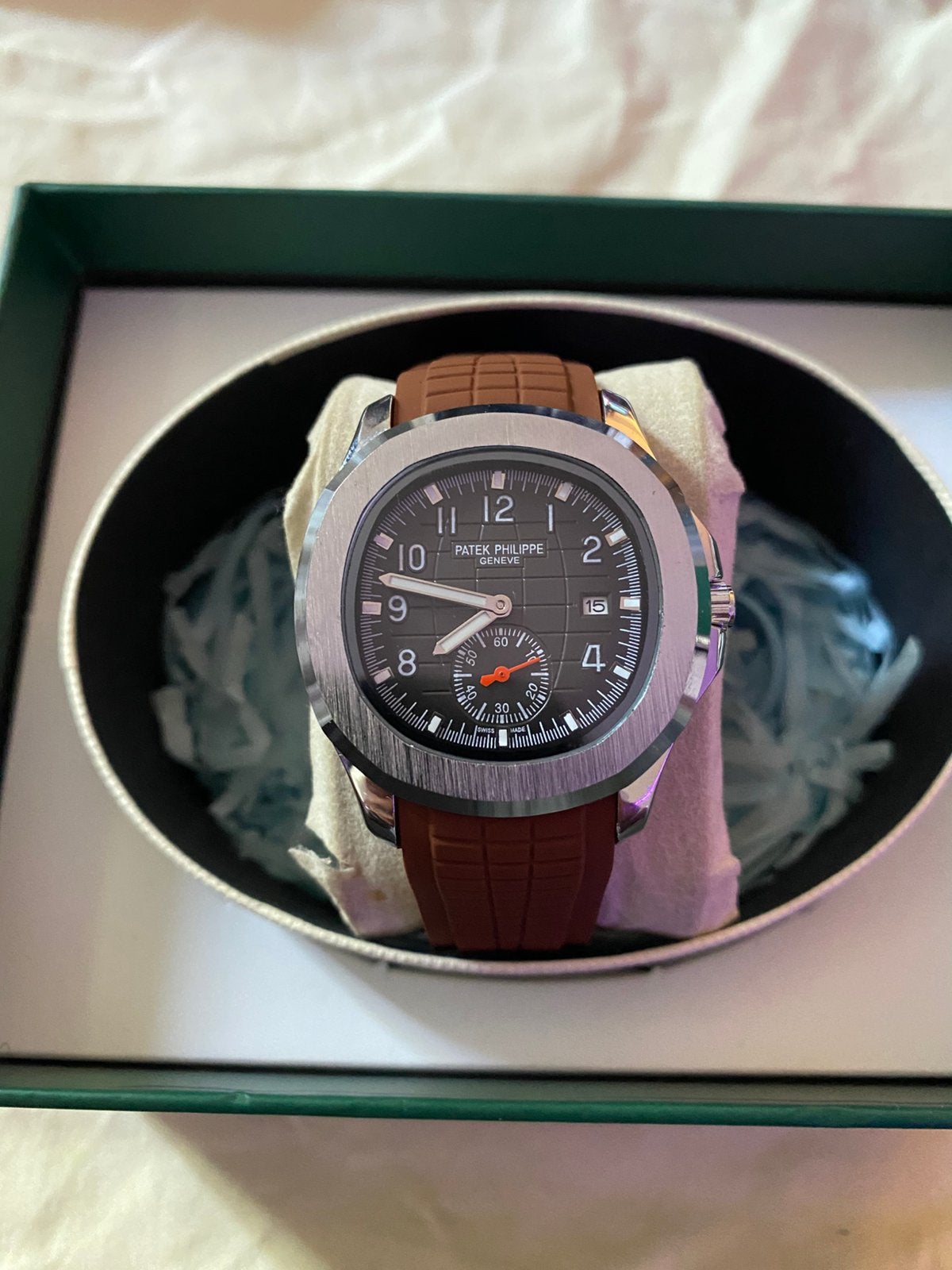 Patek horloge, Ophalen of Verzenden, Zo goed als nieuw, Zwart, Android