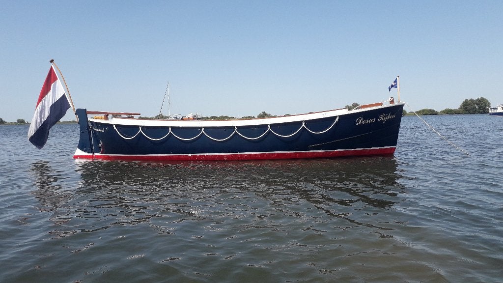 Harding reddingssloep, Watersport en Boten, Sloepen, Gebruikt, Reddingssloep, Harding, Afdekzeil, Anker, Antifouling, Elektrische start