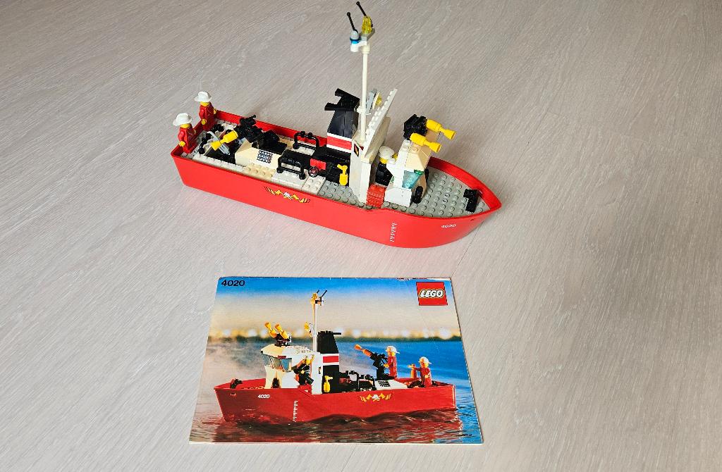 Lego 4020 Fire Fighter Boat, Gebruikt, Overige thema's, Lego, Compleet