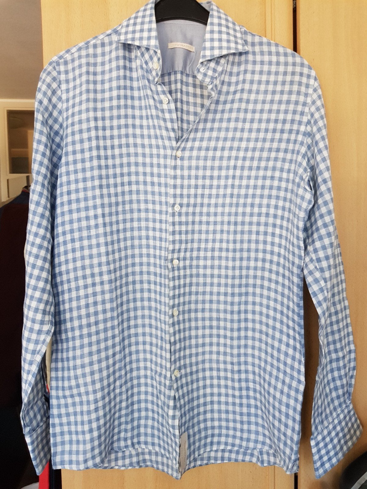 Artu Napoli overhemd, Blauw, Zo goed als nieuw, Artu napoli, Halswijdte 39/40 (M)
