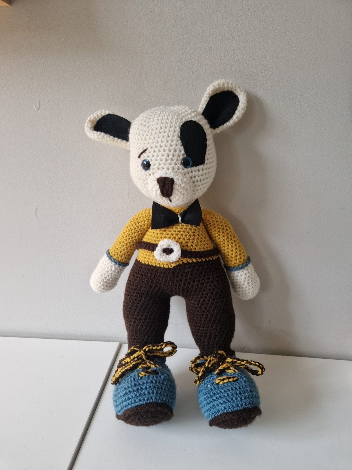 Zelfgemaakt gehaakt knuffel hondje, Handgemaakt, Nieuw, Meerkleurig, Hond