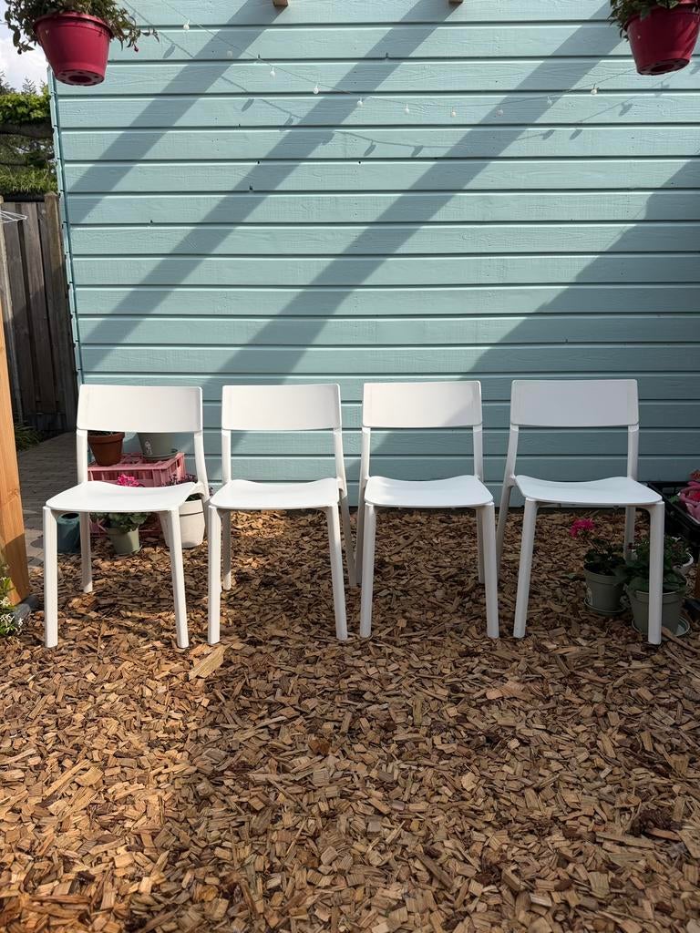 4 x IKEA JANINGE stoelen voor buiten en binnen, Ophalen, Zo goed als nieuw, Kunststof