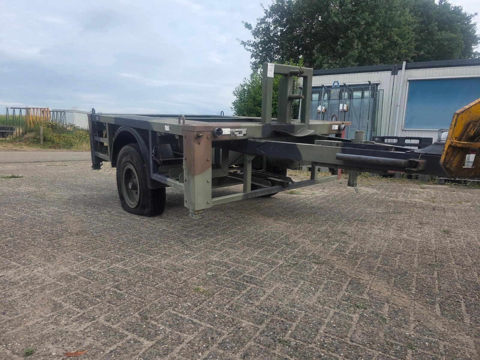 Leger aanhanger militaire aanhanger bakkenkar opknapper, Ophalen of Verzenden