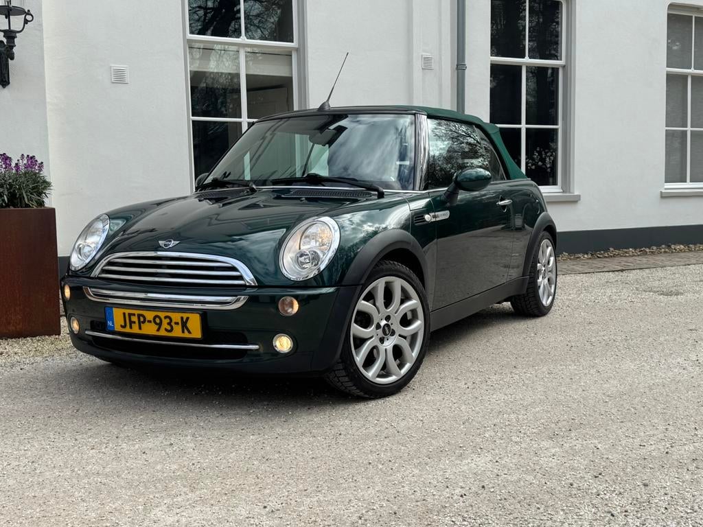 Mini COOPER CABRIO 1.6 SIDEWALK/LEER/ AIRCO/Dealer onderhoud, Auto's, Mini, Particulier, Cabrio, ABS, Achteruitrijcamera, Adaptive Cruise Control