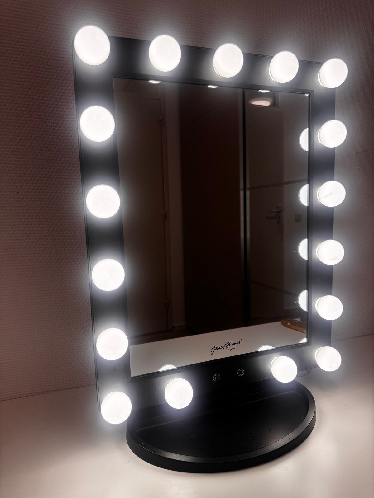 Hollywood LED Make-up Spiegel 55x40x3 cm, Ophalen, Zo goed als nieuw, Minder dan 100 cm, Rechthoekig
