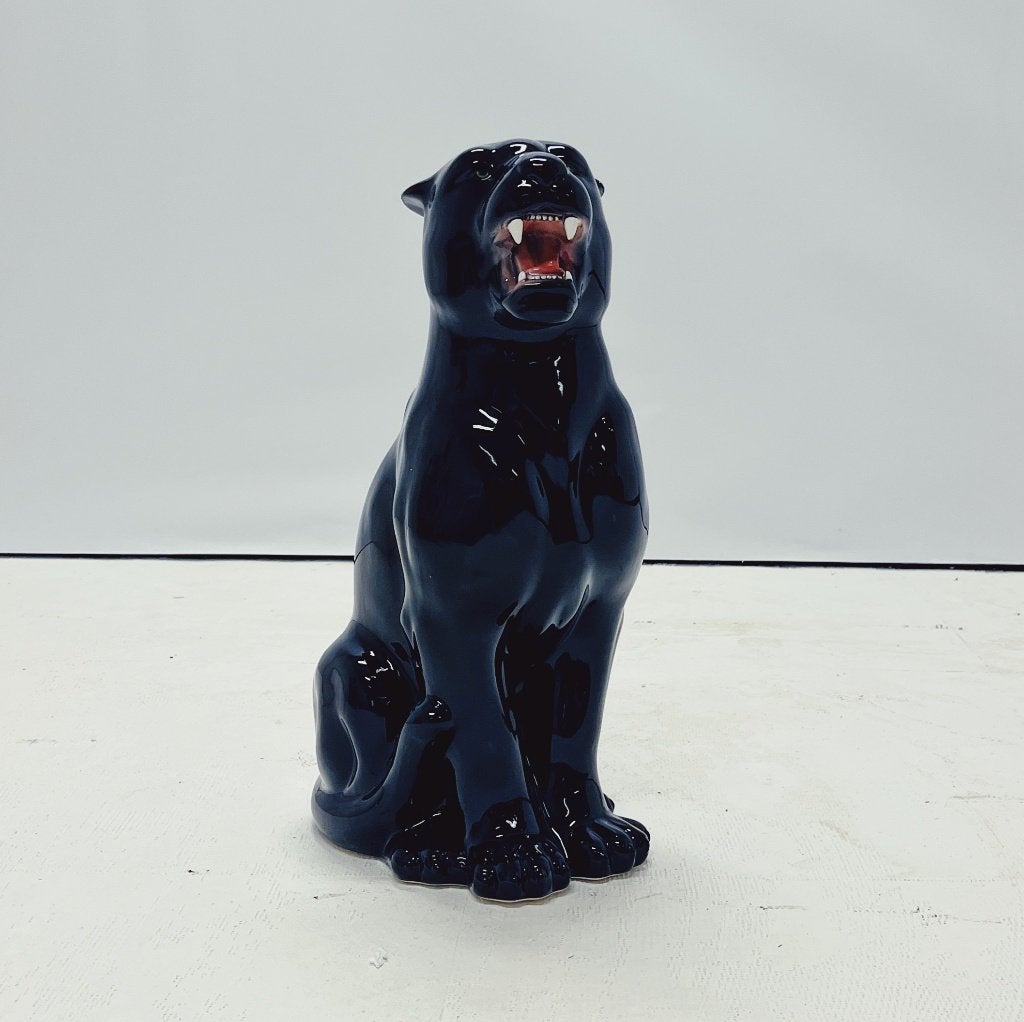 Zwarte Panter Beeld Keramiek, Ophalen of Verzenden, Nieuw, Dier