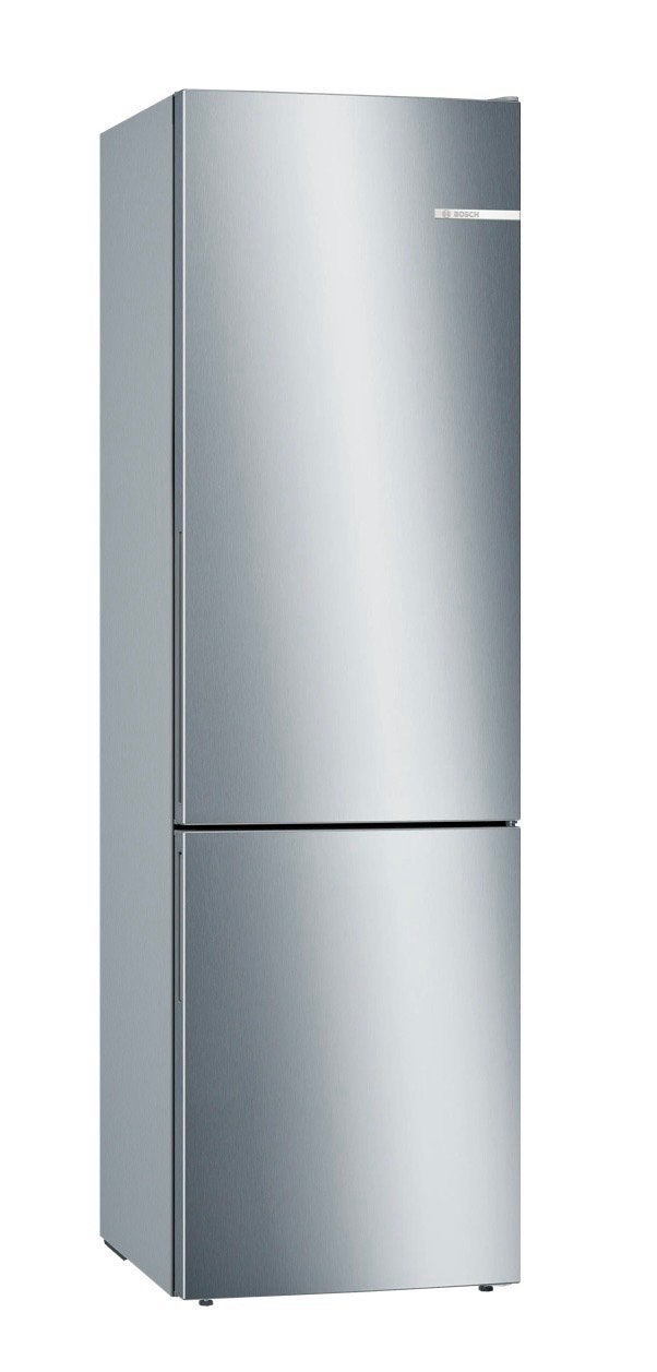Bosch koelvriescombinatie A+++ metaal-look, Witgoed en Apparatuur, Ophalen, 200 liter of meer, Met aparte vriezer, 160 cm of meer