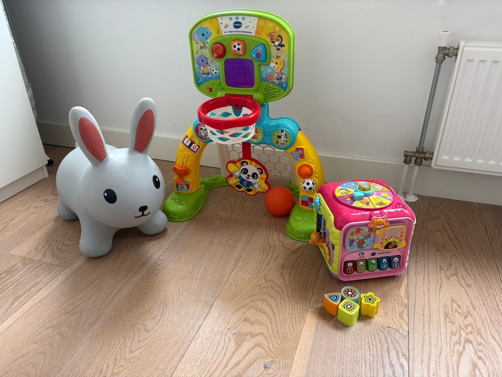 Vtech sport n scoor, kubus en skippy vanaf 9maanden, Ophalen, Zo goed als nieuw