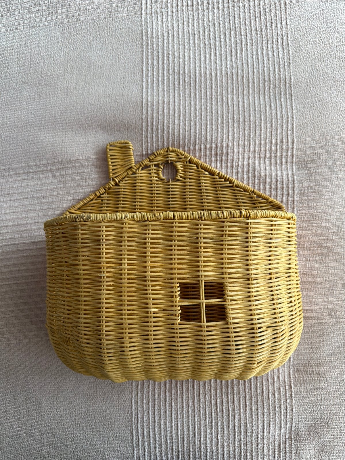 Sostrene Grene rieten huisje wandmandje, Ophalen of Verzenden, Zo goed als nieuw, Natuurlijk materiaal, Scandinavisch