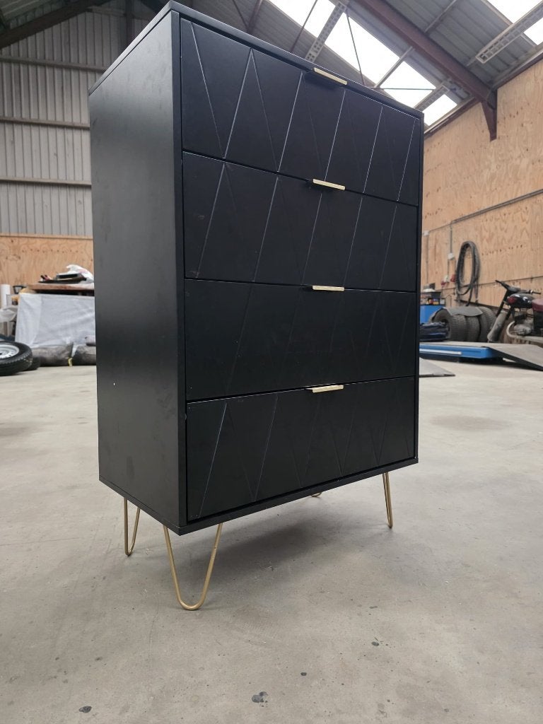 Commode - Dressoir - Ladekast - 60x34x91cm (NIEUW), Ophalen, 50 tot 100 cm, Zo goed als nieuw, 3 of 4 laden
